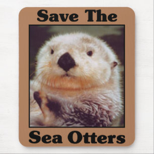 Retten Sie die Seeotter Mousepad