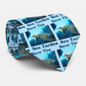 Retten Sie die Seeschildkröten Krawatte (Gerollt)