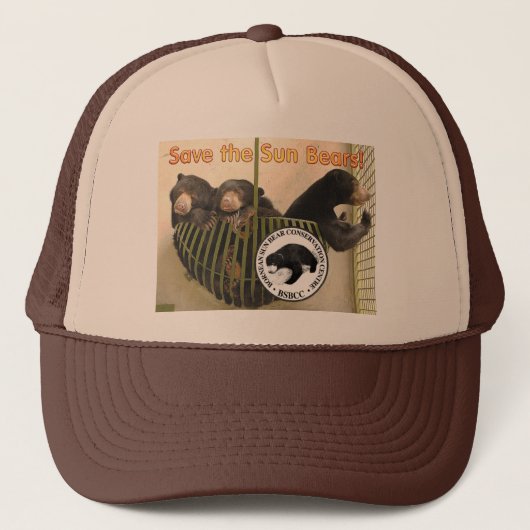 RETTEN SIE DIE SONNE-BÄREN TRUCKERKAPPE (Vorderseite)