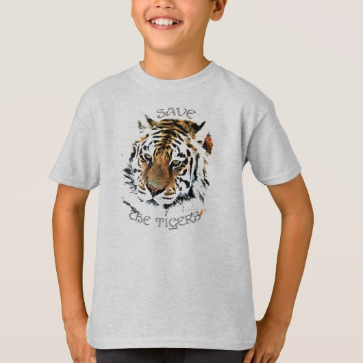 Retten Sie die Tiger T-Shirt (Vorderseite)