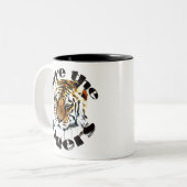 Retten Sie die Tiger Zweifarbige Tasse (Vorderseite Links)