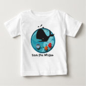 Retten Sie die Wale Baby T-shirt (Vorderseite)