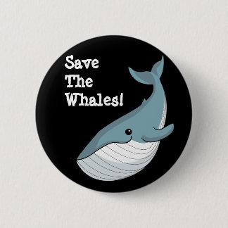 Retten Sie die Wale Button