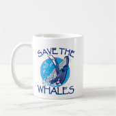 Retten Sie die Wale Kaffeetasse (Links)