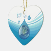 Retten Sie die Wasserverzierungen Keramikornament (Links)