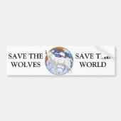 Retten Sie die Wölfe Autoaufkleber (Vorne)