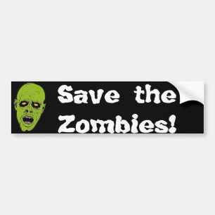 Retten Sie die Zombies Autoaufkleber