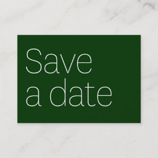 RETTEN SIE EIN DATUM MIT MIR VISITENKARTE