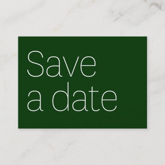 RETTEN SIE EIN DATUM MIT MIR VISITENKARTE (Vorderseite)