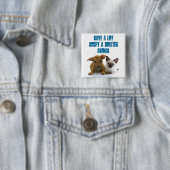 Retten Sie ein Leben adoptieren ein Schutztier Button (Beispiel)