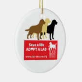 Retten Sie ein Leben adoptieren eine Keramikornament (Rechts)