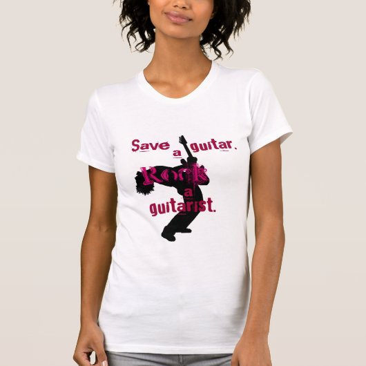 Retten Sie eine Gitarre T-Shirt (Vorderseite)