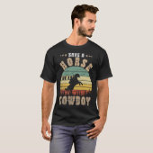 Retten Sie eine Pferdereifahrt Ein Cowboy Funny Re T-Shirt (Vorne ganz)