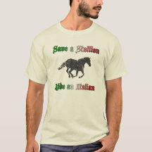 Retten Sie einem Stallion Fahrt ein T - Shirt der