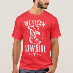 Retten Sie einen Pferderücken ein Cowboy-Western-D T-Shirt