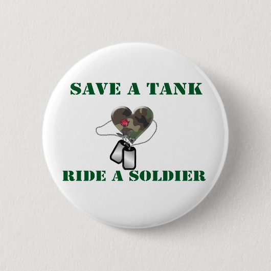 Retten Sie einer Behälter-Fahrt einen Soldaten 3 Button (Vorderseite)