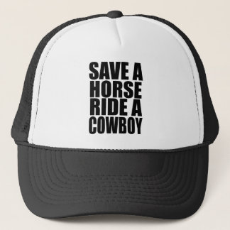 RETTEN SIE EINER PFERDEfahrt EINEN COWBOY Truckerkappe