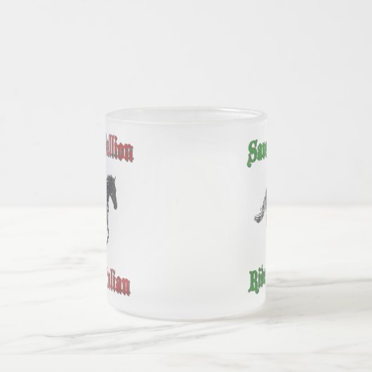 Retten Sie einer Stallions-Fahrt eine italienische Mattglastasse (Mittel)