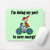 Retten Sie Energie Klimat-shirts und Geschenke Mousepad (Mit Mouse)