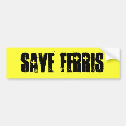 Retten Sie Ferris Autoaufkleber (Vorne)