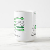 Retten Sie Frosch-Genetik-Tasse Kaffeetasse (Mittel)