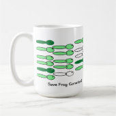 Retten Sie Frosch-Genetik-Tasse Kaffeetasse (Links)