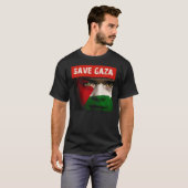 Retten Sie Gaza Palästina T-Shirt (Vorne ganz)