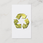 Retten Sie Geld recyceln Geschäfts-Karte Visitenkarte (Rückseite)