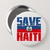 RETTEN SIE HAITI BUTTON (Vorne & Hinten)