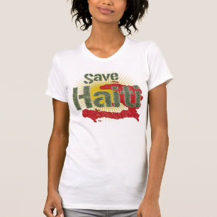 Retten Sie Haiti (Grün) - Erträge gehen zum ROTE T-Shirt