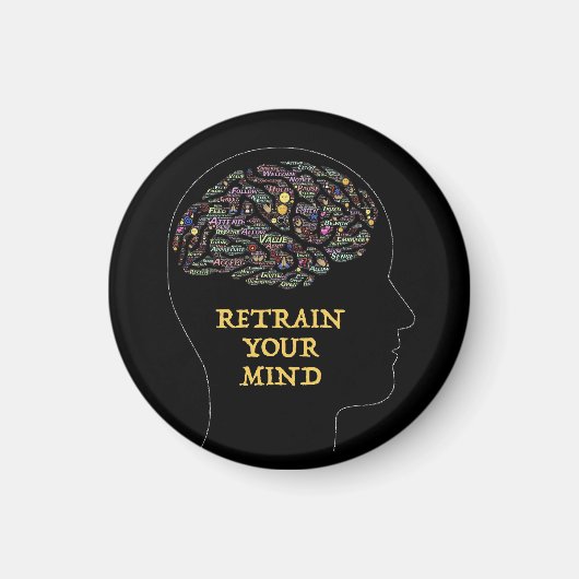 Retten Sie Ihren Geist inspirierendes Word Art Des Magnet (Vorne)