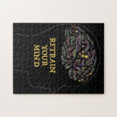 Retten Sie Ihren Geist inspirierendes Word Art Des Puzzle (Horizontal)