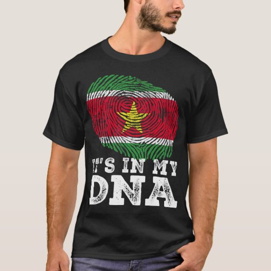 Retten Sie It_s in meiner DNS-Suriname-Flag Finger T-Shirt (Vorderseite)