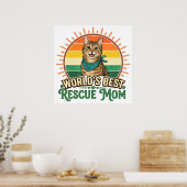 Retten Sie Katze Mama Poster (Küche)