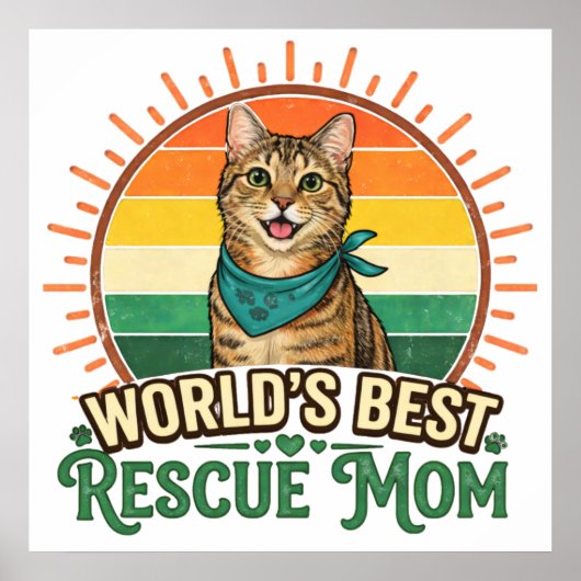 Retten Sie Katze Mama Poster (Vorne)