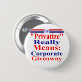 Retten Sie Medicare von der Unternehmenshabsucht Button (Vorne & Hinten)