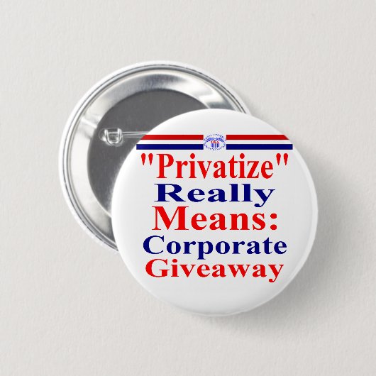 Retten Sie Medicare von der Unternehmenshabsucht Button (Vorne & Hinten)