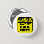 Retten Sie mein Oboe Button (Vorne & Hinten)