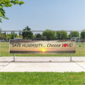 RETTEN Sie MENSCHLICHKEIT wählen LIEBE schöner Banner (Insitu)