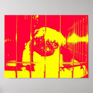 Retten Sie mich, Mops-Plakat Poster