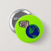 Retten Sie mir - Erde Button (Vorne & Hinten)