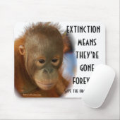 Retten Sie Orang-Utans kein Affe-Geschäft Mousepad (Mit Mouse)