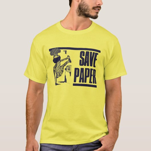 Retten Sie Papier T-Shirt (Vorderseite)