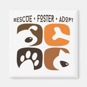 Retten Sie Pflege Adoptieren Hunde Katzen Magnet