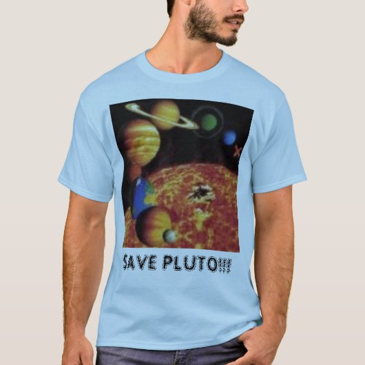RETTEN SIE PLUTO!!! T-Shirt (Vorderseite)