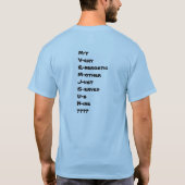 RETTEN SIE PLUTO!!! T-Shirt (Rückseite)