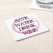 RETTEN Sie Rechteckiger Pappuntersetzer (angewinkelt)