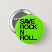 Retten Sie Rock'n'Roll Button (Vorne & Hinten)