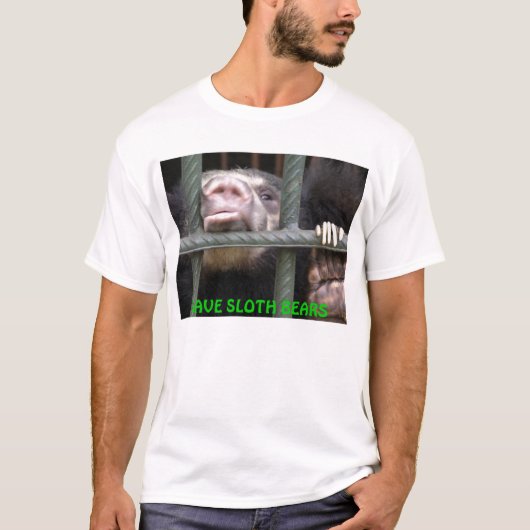 RETTEN SIE SLOTH-BÄREN T-Shirt (Vorderseite)
