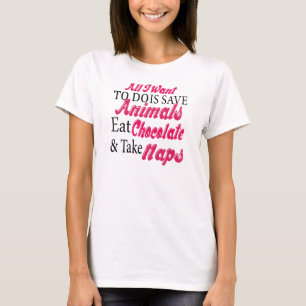 Retten Sie Tiere essen T-Shirt